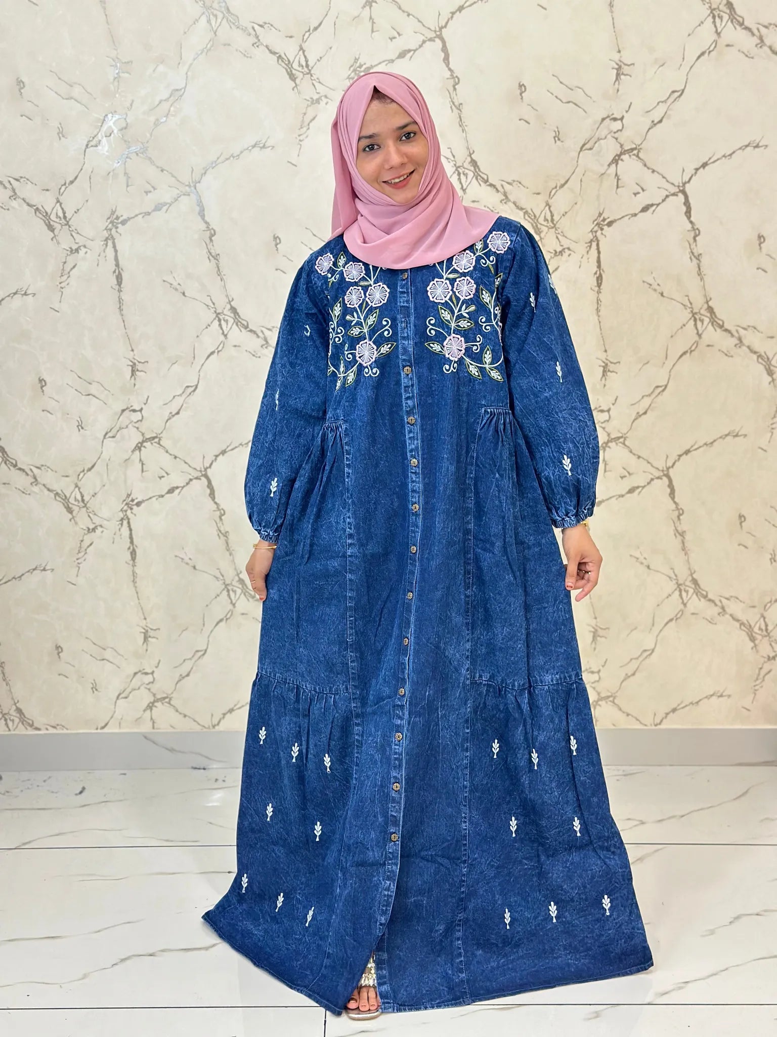 Denim gown PDG500