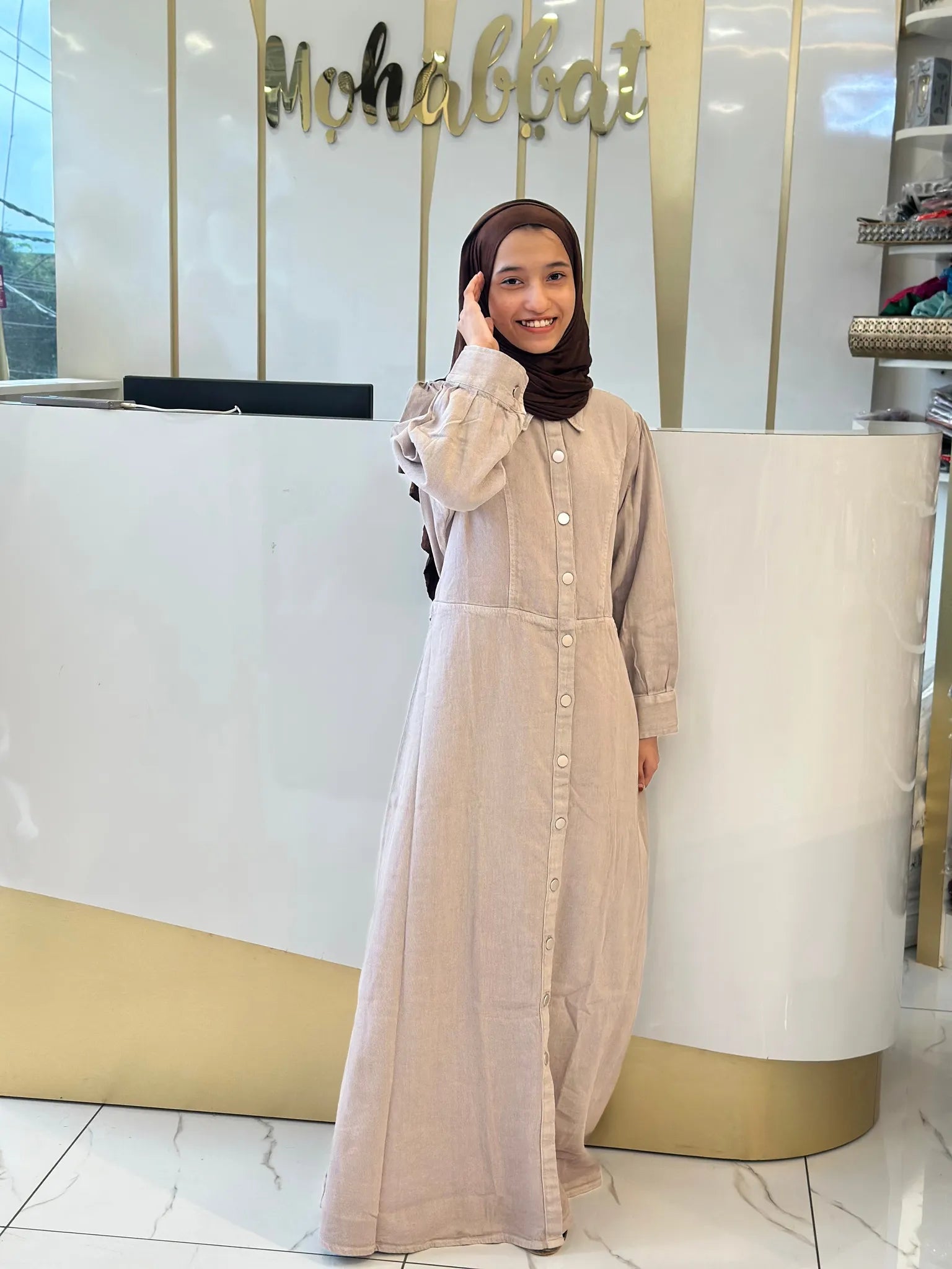 Western Gown- Denim