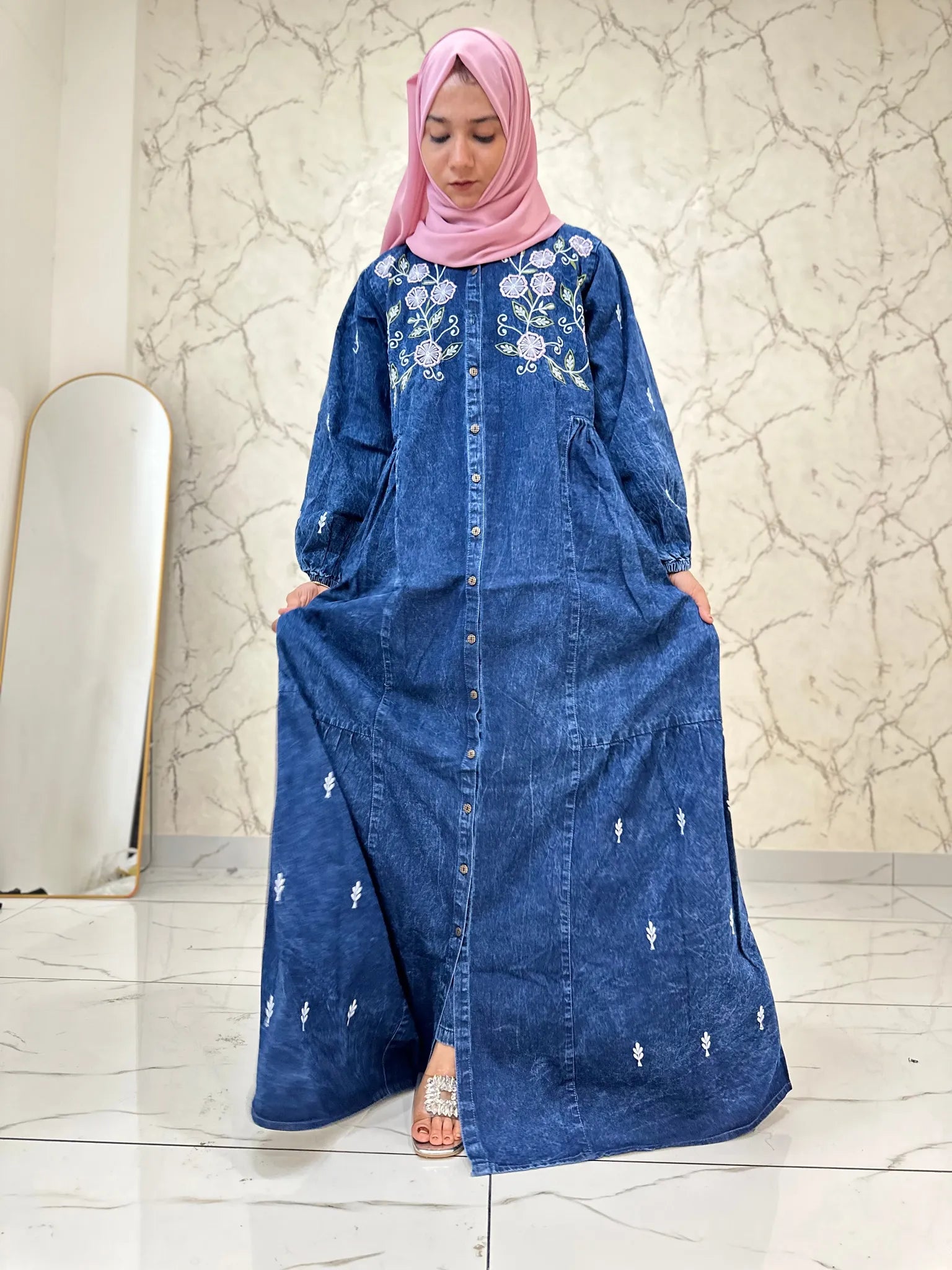 Denim gown PDG500