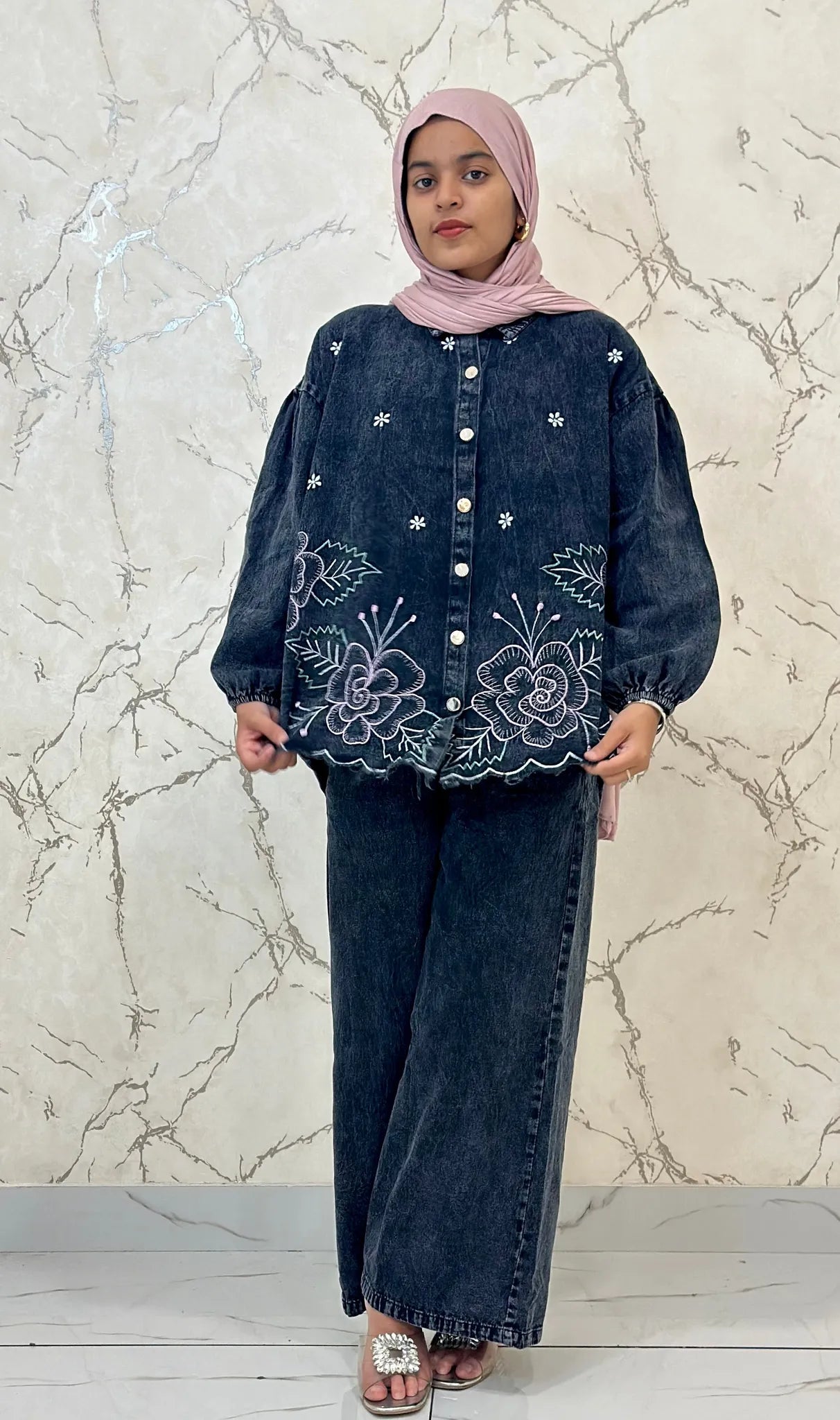 Denim Baggy Co-ord Set ZDCS