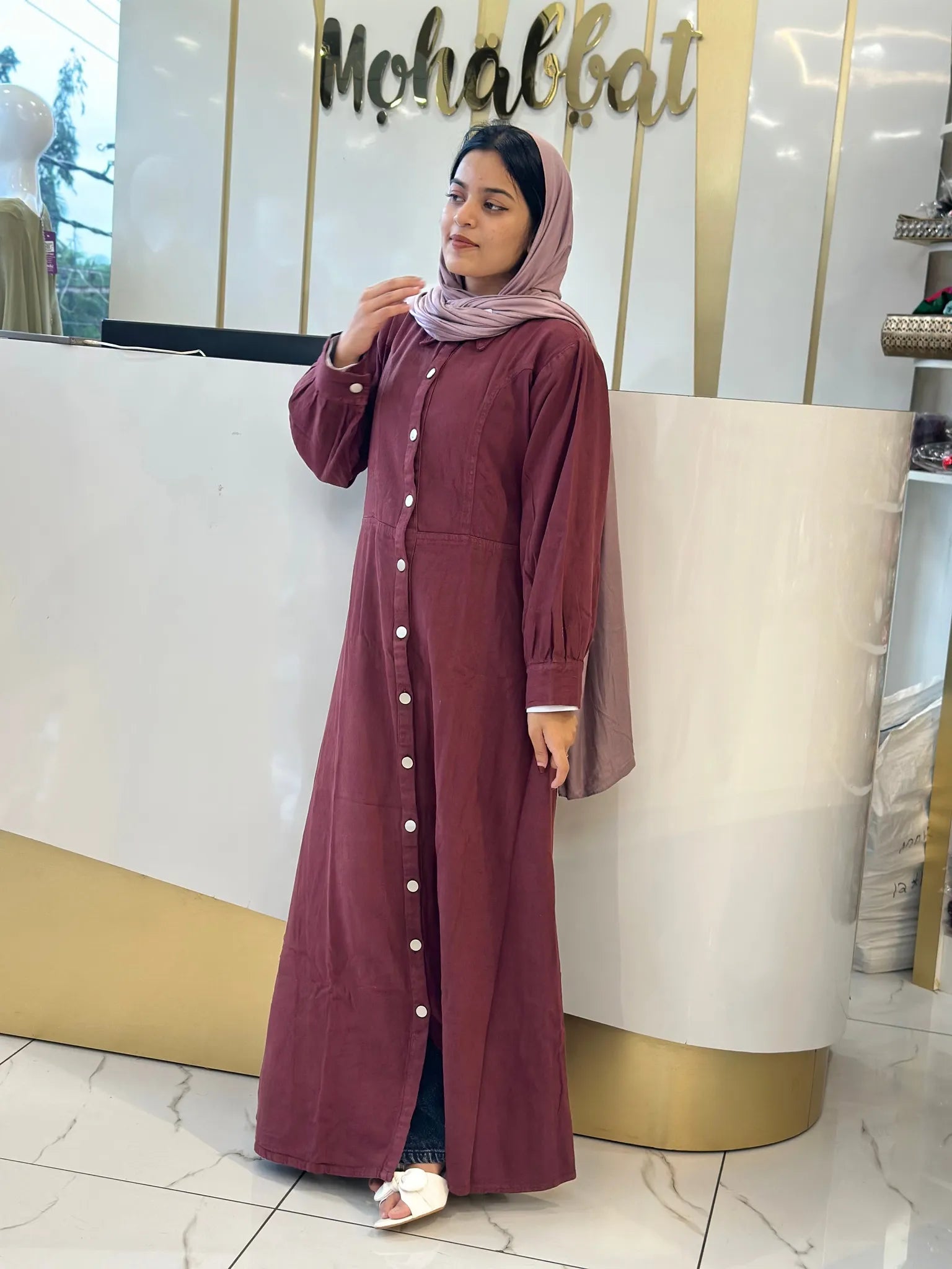 Western Gown- Denim