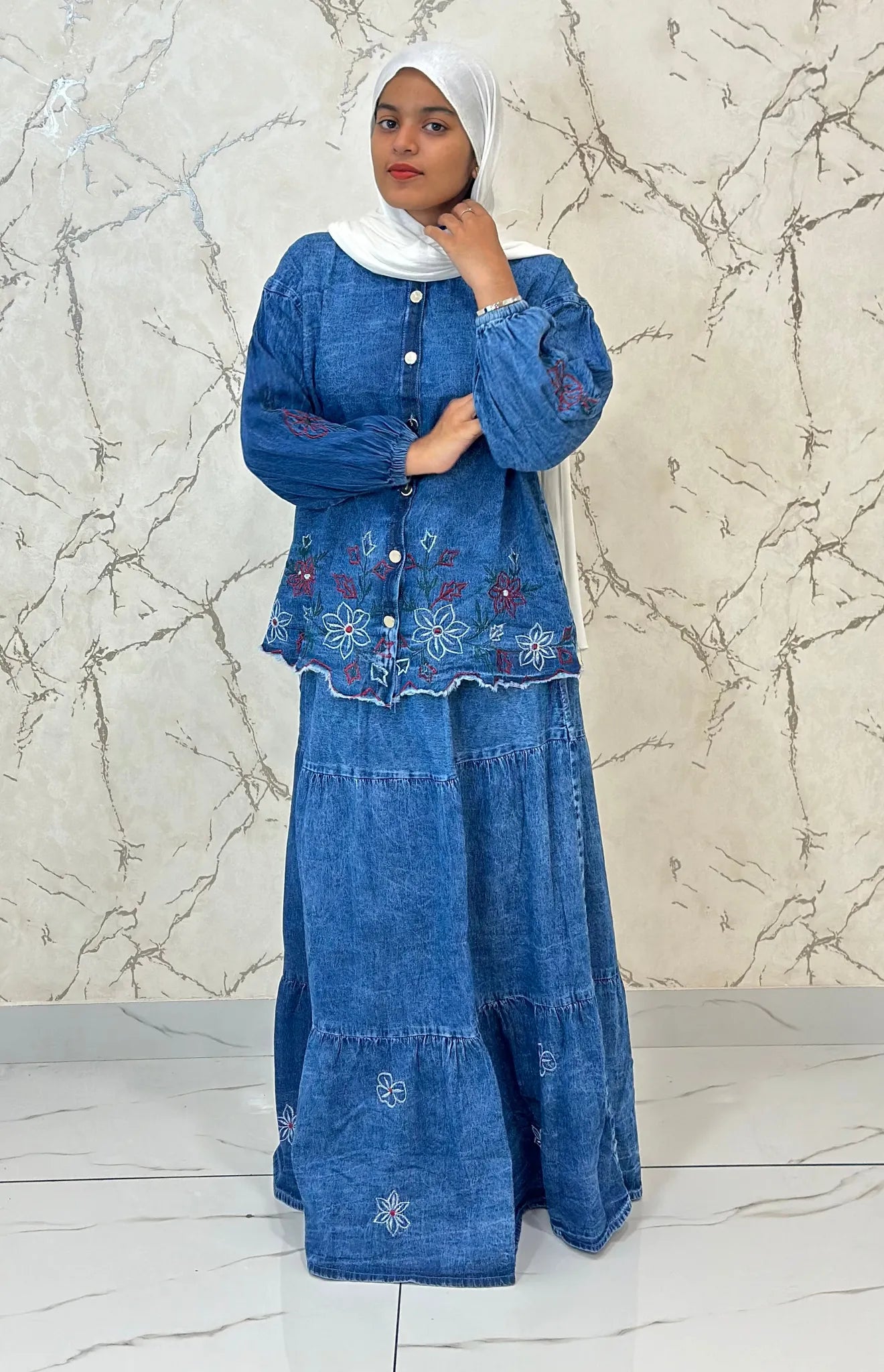 Denim Skirt Co-ord Set ZDSST