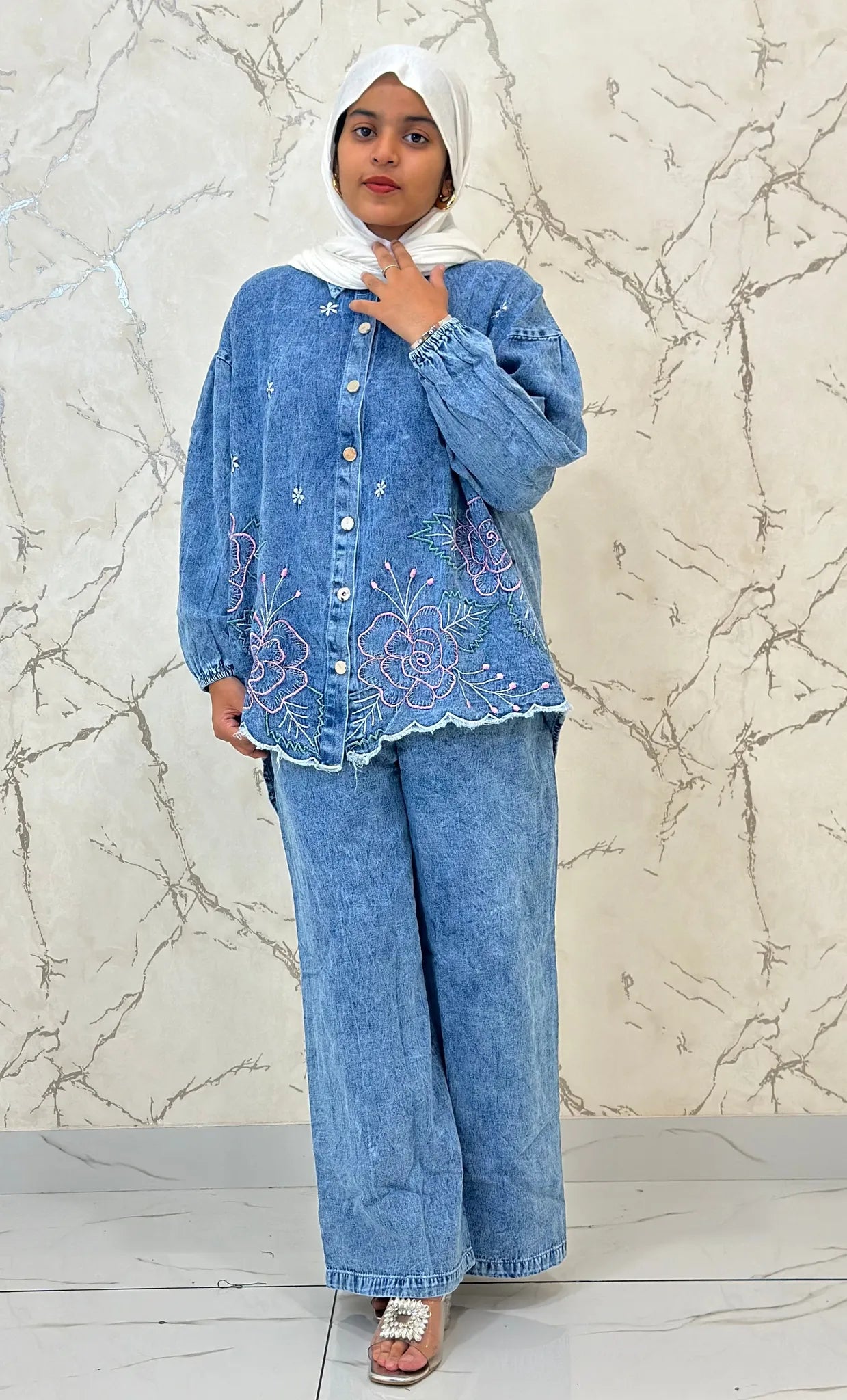 Denim Baggy Co-ord Set ZDCS