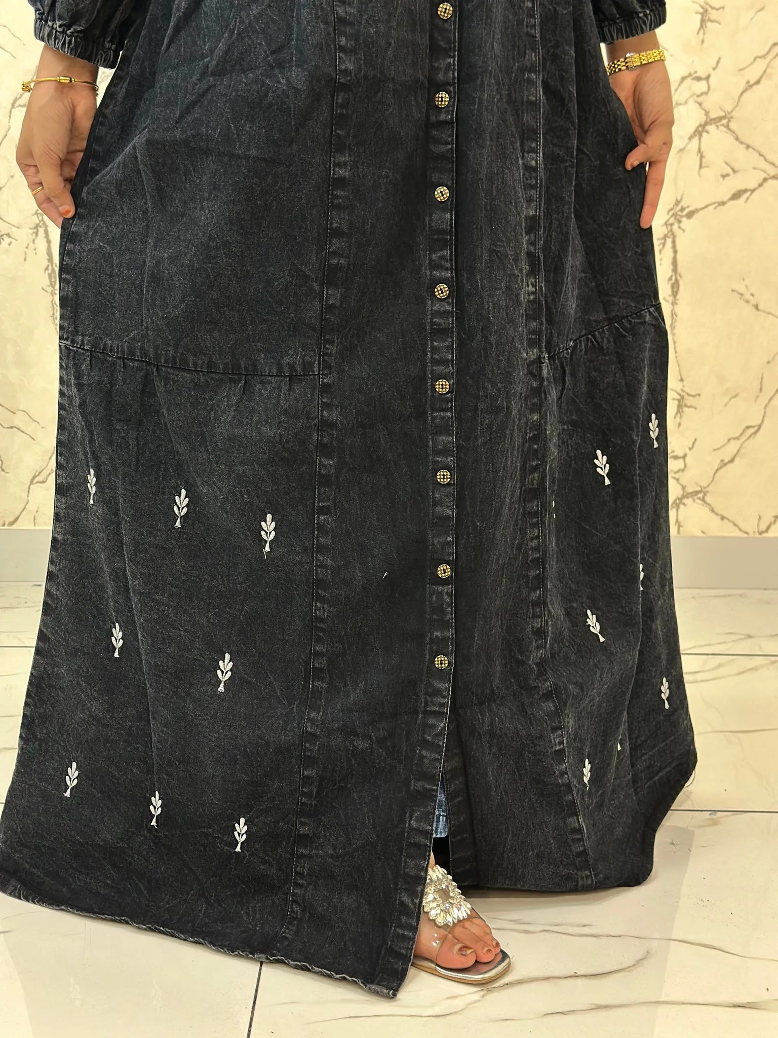 Denim gown PDG500