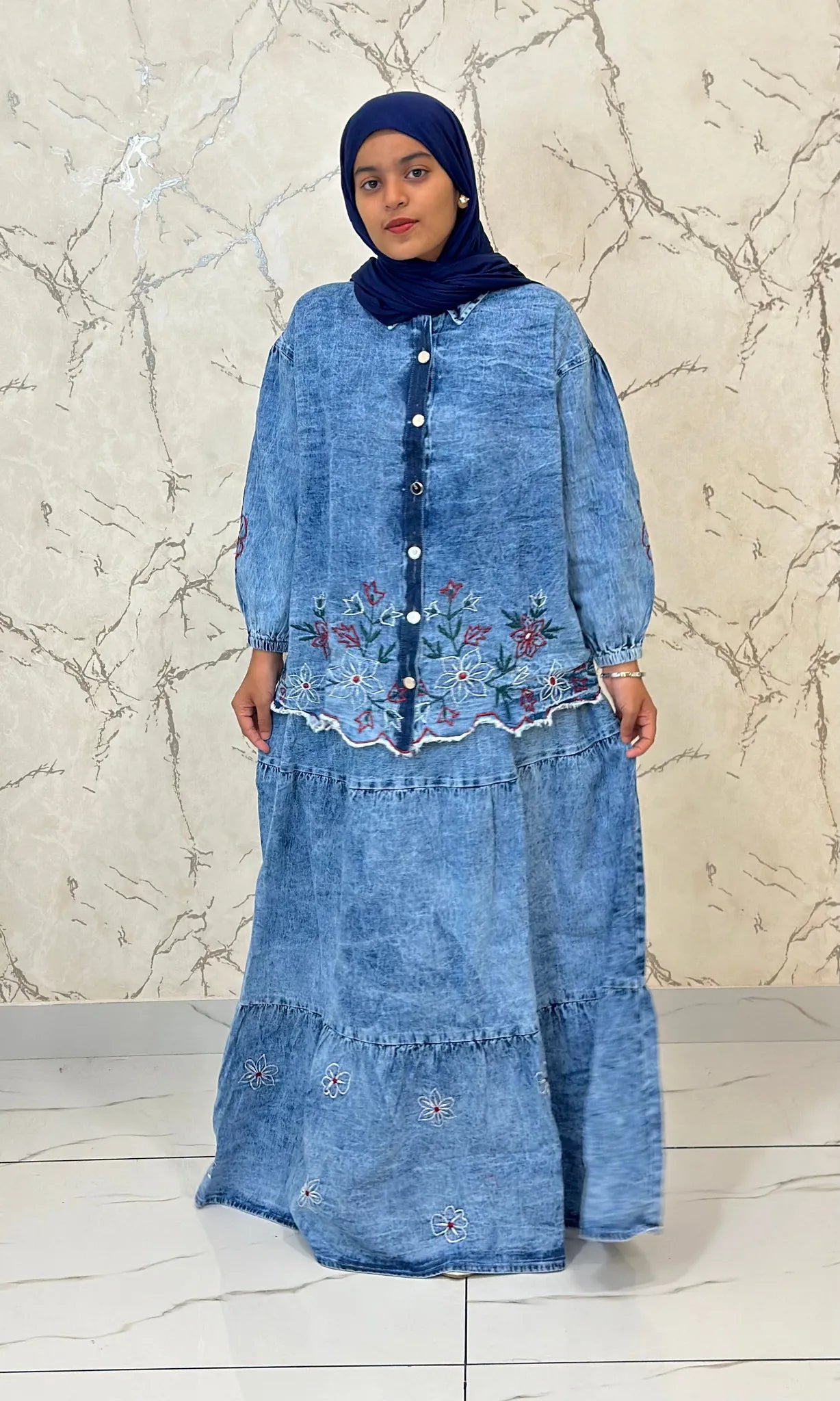 Denim Skirt Co-ord Set ZDSST