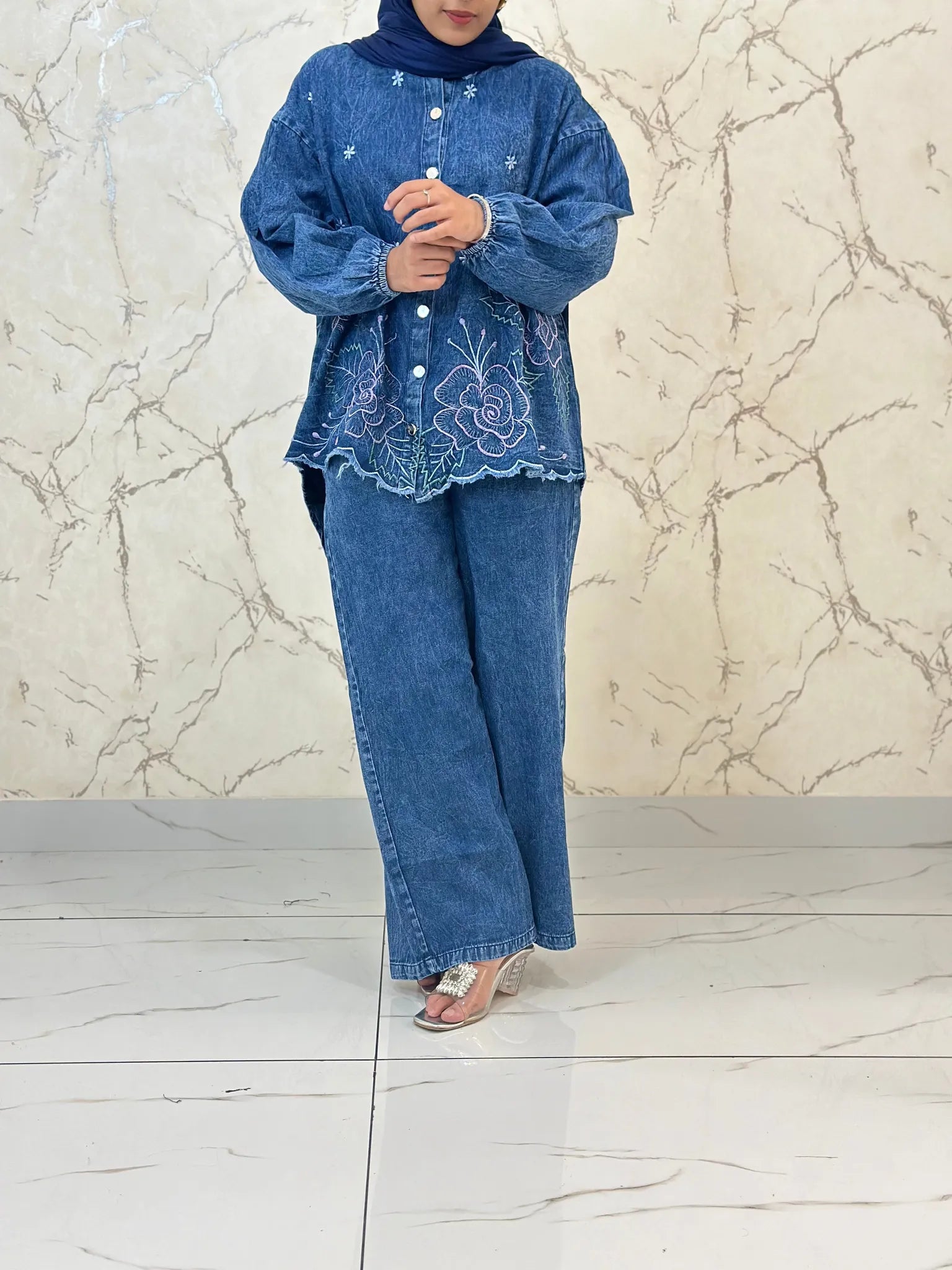 Denim Baggy Co-ord Set ZDCS