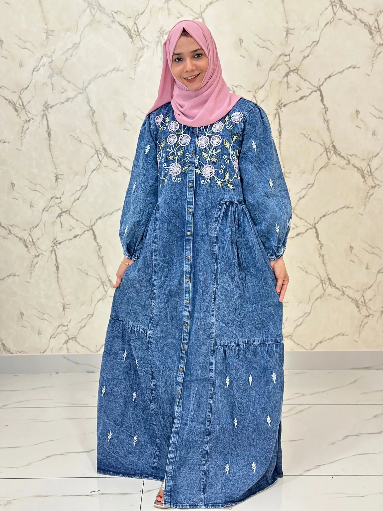 Denim gown PDG500