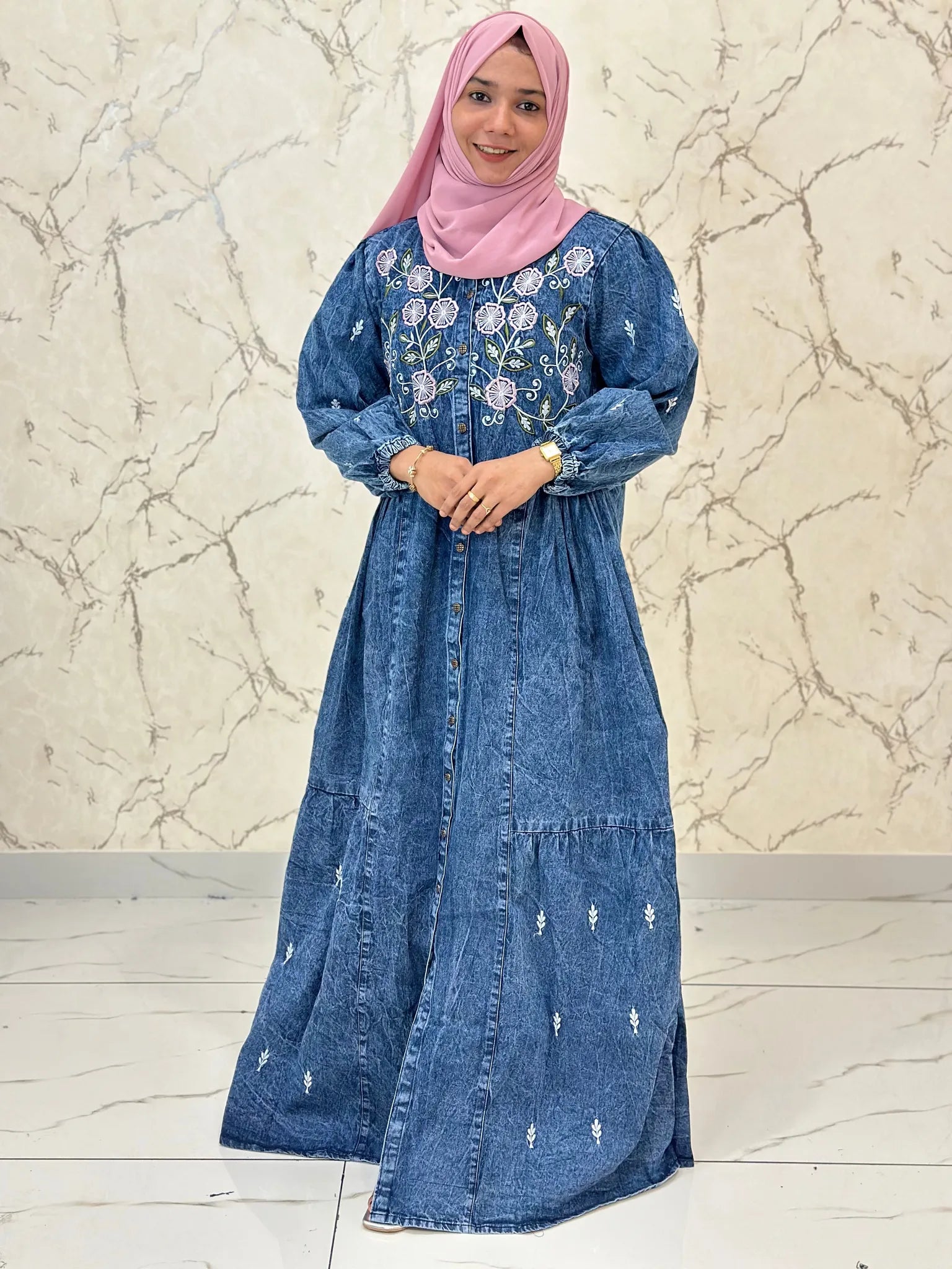 Denim gown PDG500
