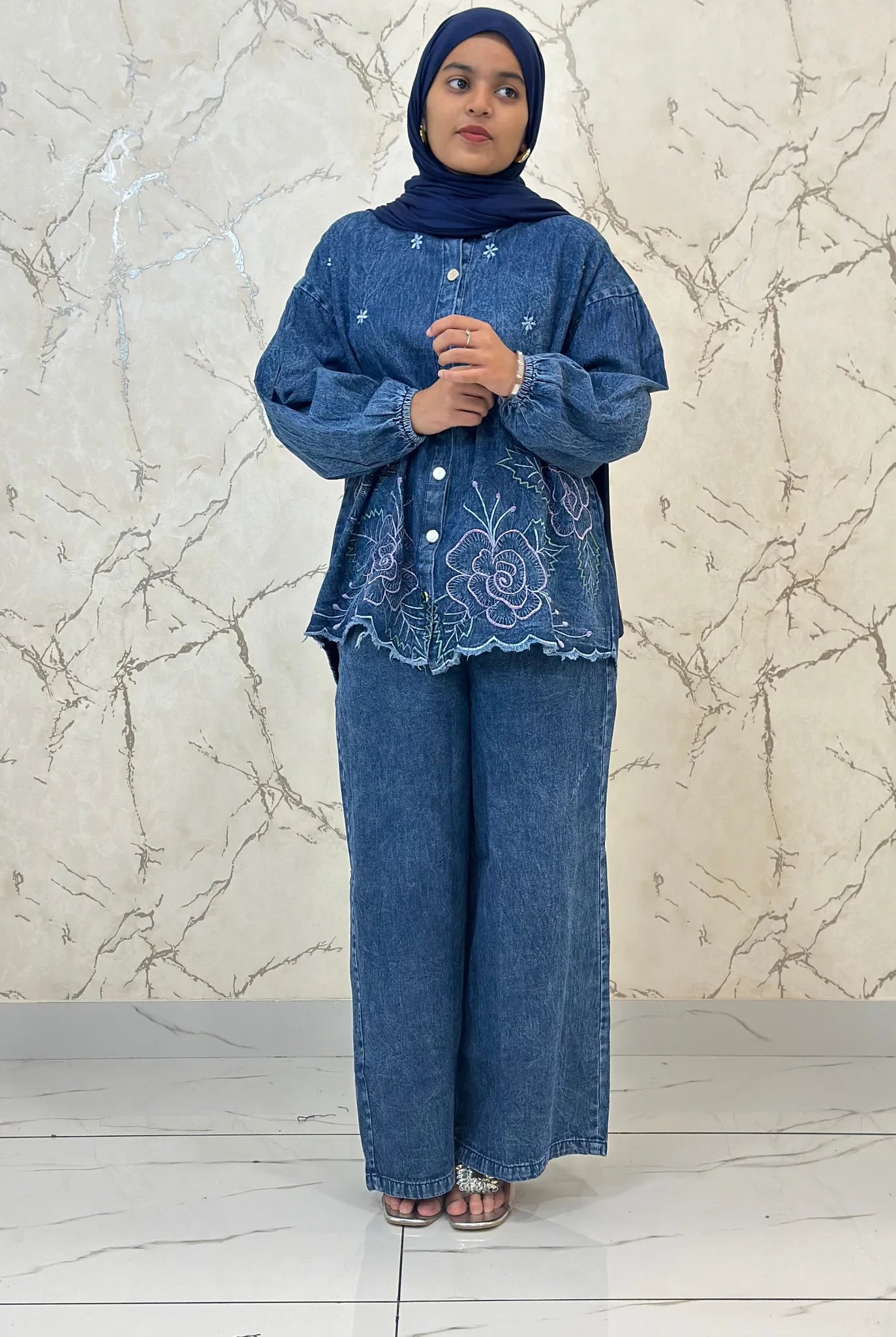Denim Baggy Co-ord Set ZDCS