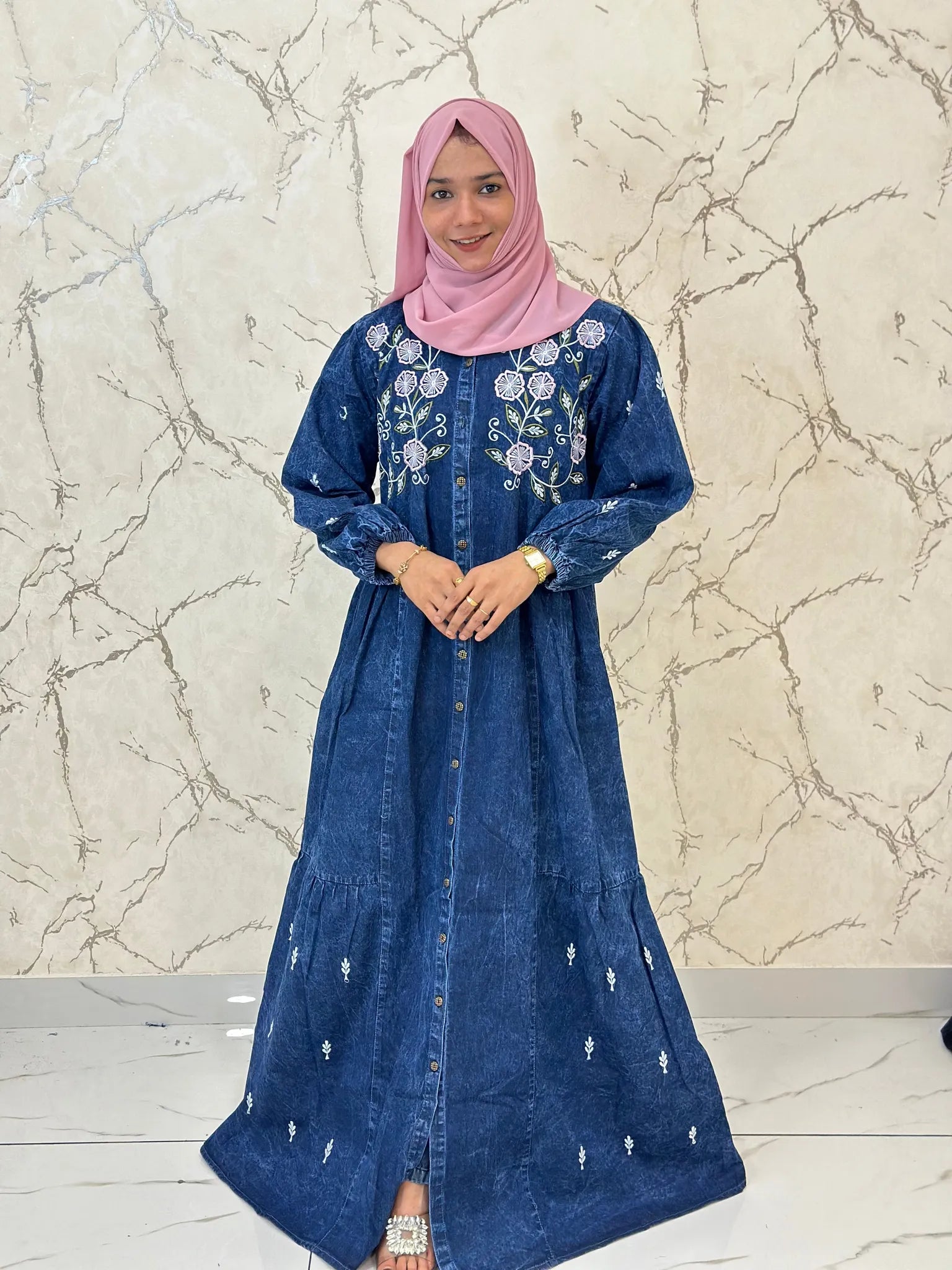 Denim gown PDG500