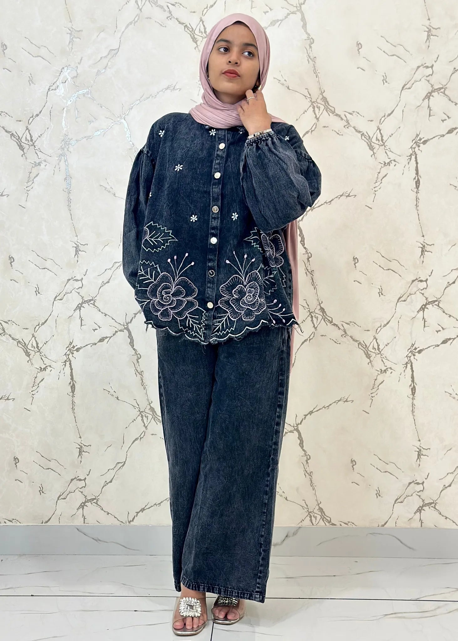 Denim Baggy Co-ord Set ZDCS