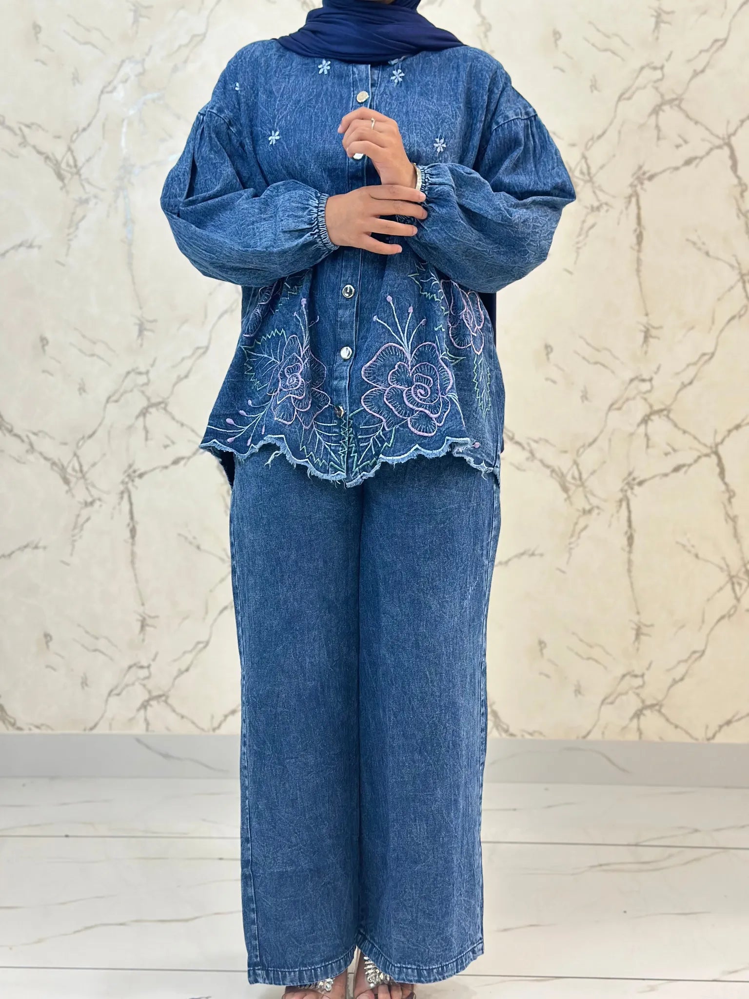 Denim Baggy Co-ord Set ZDCS